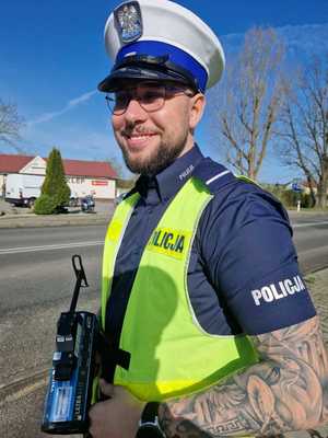 Policjant z ruchu drogowego